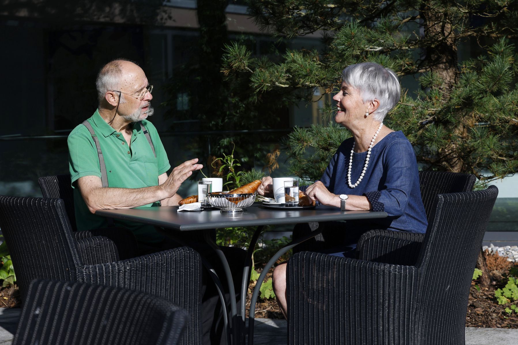 Burgerspittel im Viererfeld: Café draussen
